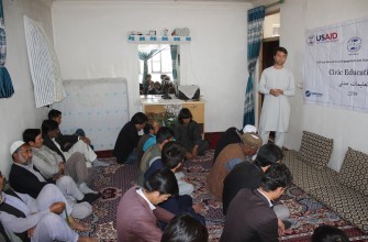 Civic and Voter education training in Rigrishan Village District 13-Kabul
